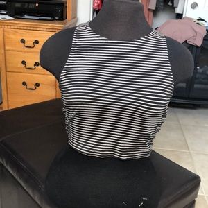 Striped crop top
